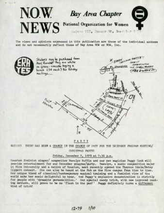 NOW News Bay Area Chapter, Vol. 7, No. 12, December 1979