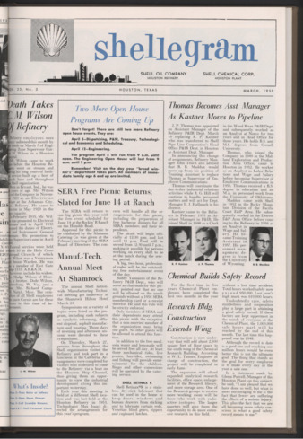 Shellegram, Vol. 23, No. 3, March 1958