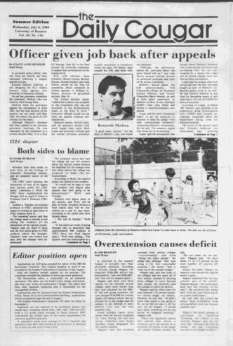 The Daily Cougar. Vol. 49, No. 116, July 6, 1983.