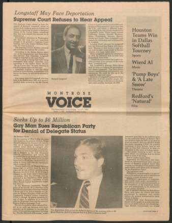 Montrose Voice, No. 188, June 1, 1984