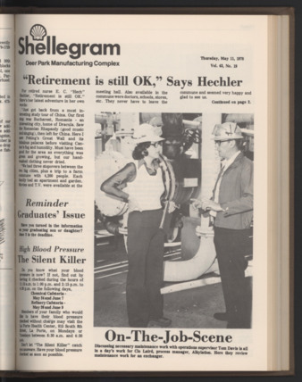 Shellegram, Vol. 43, No. 19, May 11, 1978