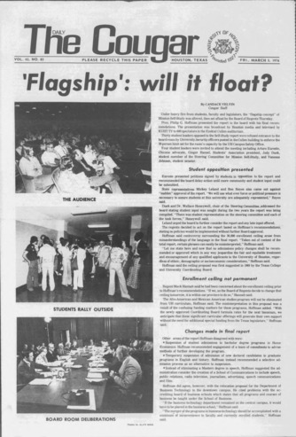 The Daily Cougar. Vol. 42, No. 82, March 5, 1976.