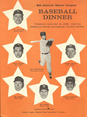 Baseball dinner program