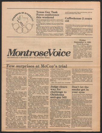 Montrose Voice, No. 45, September 4, 1981