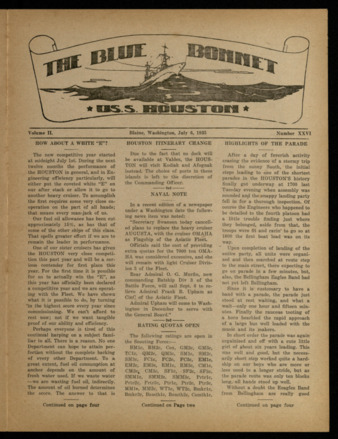 The Blue Bonnet, Vol. 2, No. 26, July 6, 1935