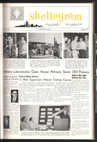 Shellegram, Vol. 20, No. 1, January 1955