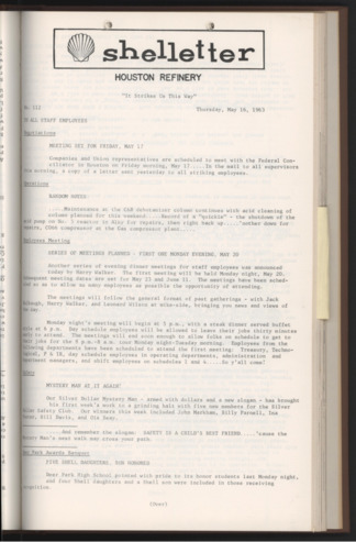 Shelletter, No. 112, May 16, 1963