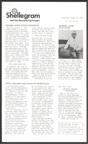 Shellegram, Vol. 41, No. 33, August 19, 1976