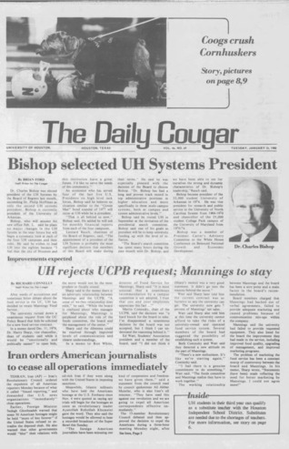 The Daily Cougar. Vol. 46, No. 69, January 15, 1980.