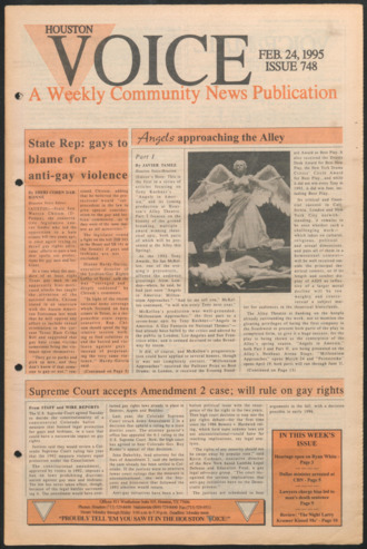 Houston Voice, No. 748, February 24, 1995