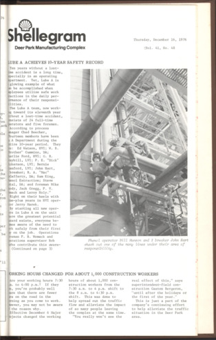 Shellegram, Vol. 41, No. 48, December 16, 1976