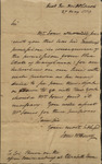 Letter from James McHenry to Israel Shreve, 1779 May 27