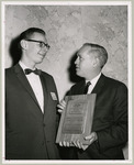Phil Zimmerman receiving the National Educational Television Award For Excellence on behalf of KUHT