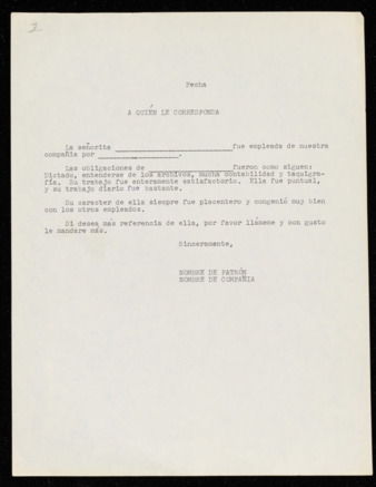 Memo Template and Resume