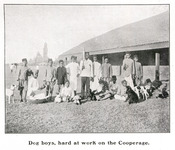 Dog boys, hard at work on the Cooperage