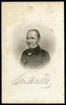 Engraving of a portrait of Sam Houston by J. C. Buttre