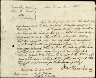 Court document in Crosby v. Jones