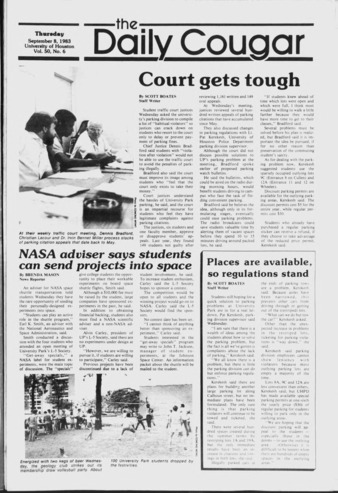 The Daily Cougar. Vol. 50, No. 6, September 8, 1983.