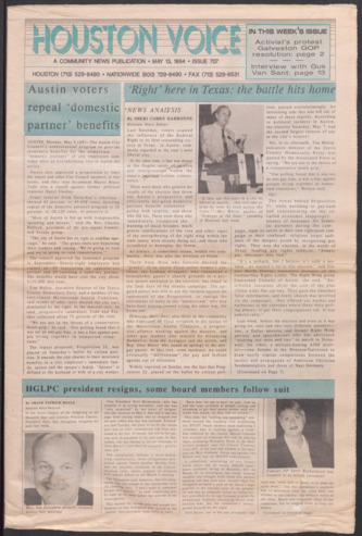Houston Voice, No. 707, May 13, 1994