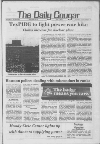 The Daily Cougar. Vol. 46, No. 16, September 18, 1979.