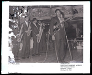 B.B. King and Jazz ensemble performing