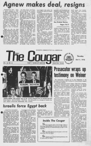 The Daily Cougar. Vol. 40, No. 23, October 11, 1973.
