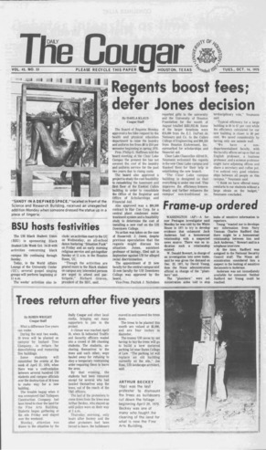 The Daily Cougar. Vol. 42, No. 23, October 14, 1975.