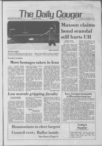 The Daily Cougar. Vol. 46, No. 51, November 6, 1979.