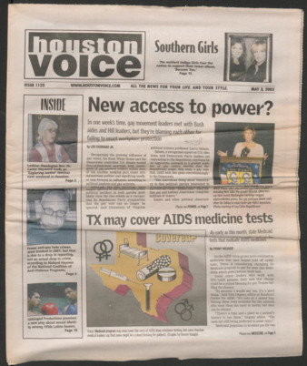 Houston Voice, No. 1123, May 3, 2002