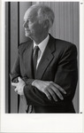Roy H. Cullen in profile with arms crossed
