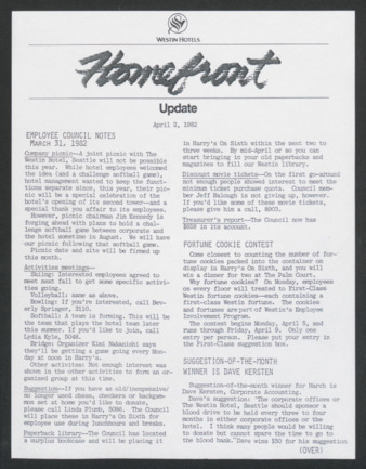 Homefront, April 2, 1982, Update