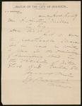 Letter from Samuel H. Brashear to I. Austin Miller, 1899 June 8, regarding Harrisburg Road drainage