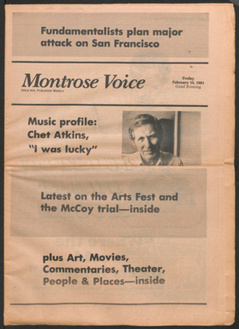 Montrose Voice, No. 16, February 13, 1981