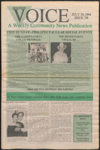 Houston Voice, No. 718, July 29, 1994