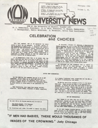 University News, Vol. 2, No. 2, February 1982