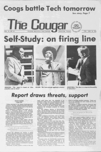 The Daily Cougar. Vol. 42, No. 62, January 30, 1976.