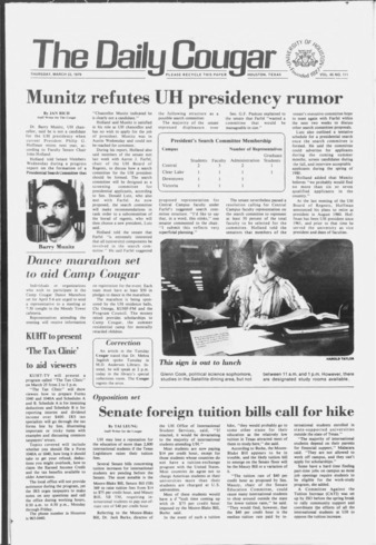 The Daily Cougar. Vol. 45, No. 111, March 22, 1979.