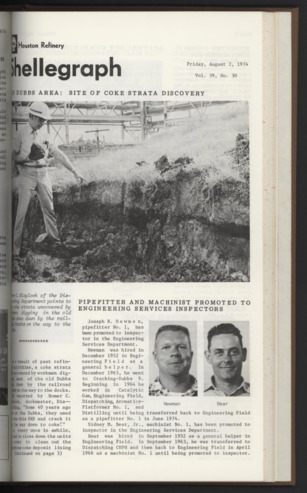 Shellegram, Vol. 39, No. 30, August 2, 1974