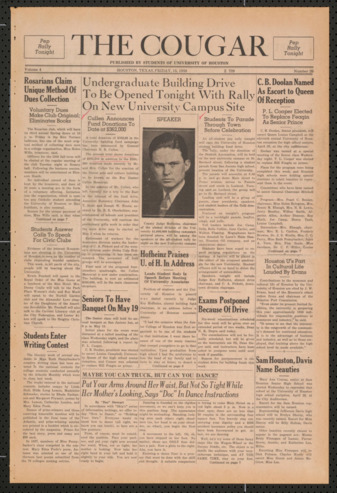 The Cougar, Vol. 4, No. 26, April 15, 1938