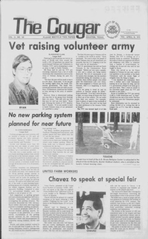 The Daily Cougar. Vol. 41, No. 105, April 25, 1975.