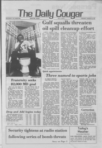 The Daily Cougar. Vol. 46, No. 3, August 28, 1979.