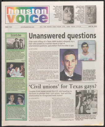 Houston Voice, No. 1022, May 26, 2000