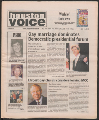 Houston Voice, No. 1186, July 18, 2003