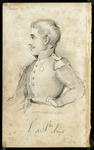 Signed engraved portrait of Antonio López de Santa Anna