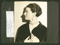 Mary Ellen Bute, Maid of Honor at launching ceremonies for USS Houston (CA-30)