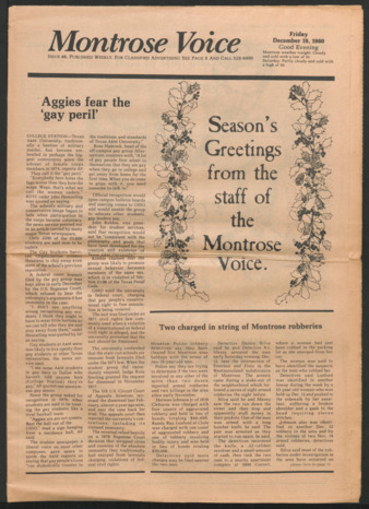 Montrose Voice, No. 8, December 19, 1980