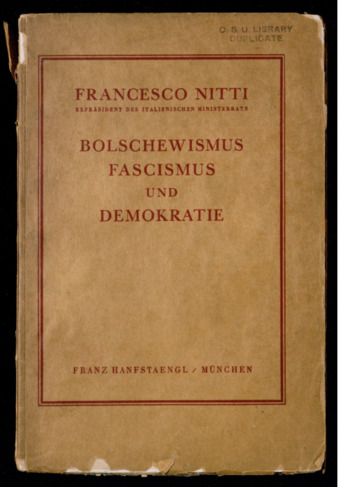 Bolschewismus, Fascismus und Demokratie