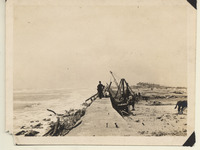 Crews replacing riprap at Seawall