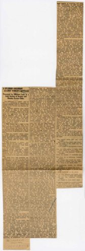 A Splendid Argument Against Woman's Suffrage, Presented by Hillsboro Lady at a Joint Session of Sesame and Monday Review Clubs