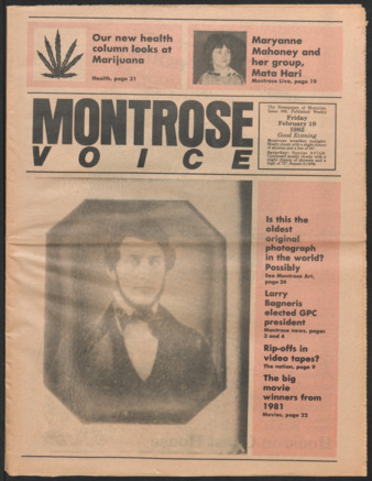 Montrose Voice, No. 69, February 19, 1982